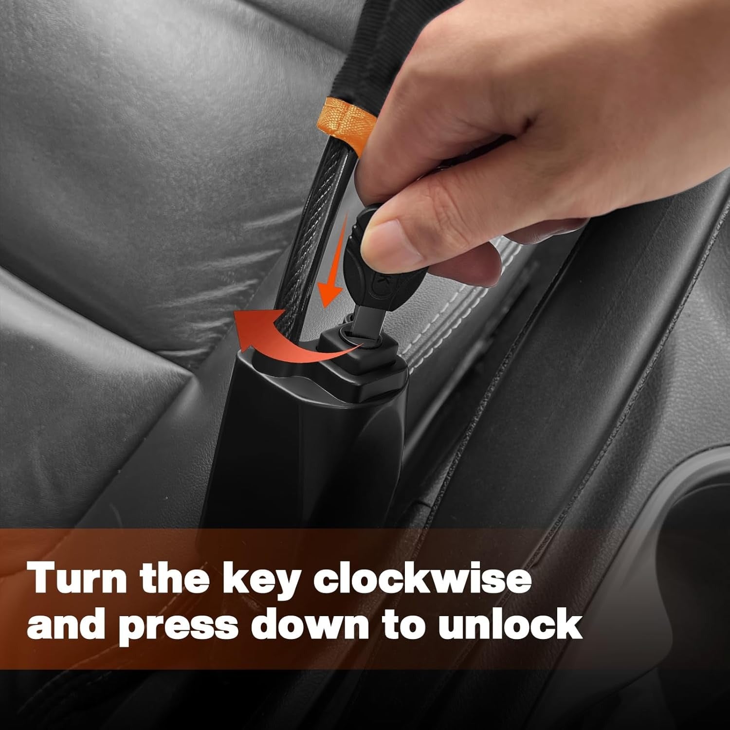 Seat Belt Streeing Whell Lock - Quick Locking Anti Theft Lock