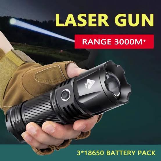 P90 Waterproof Rechargeable LED Emergency Flashlight 2KM Range