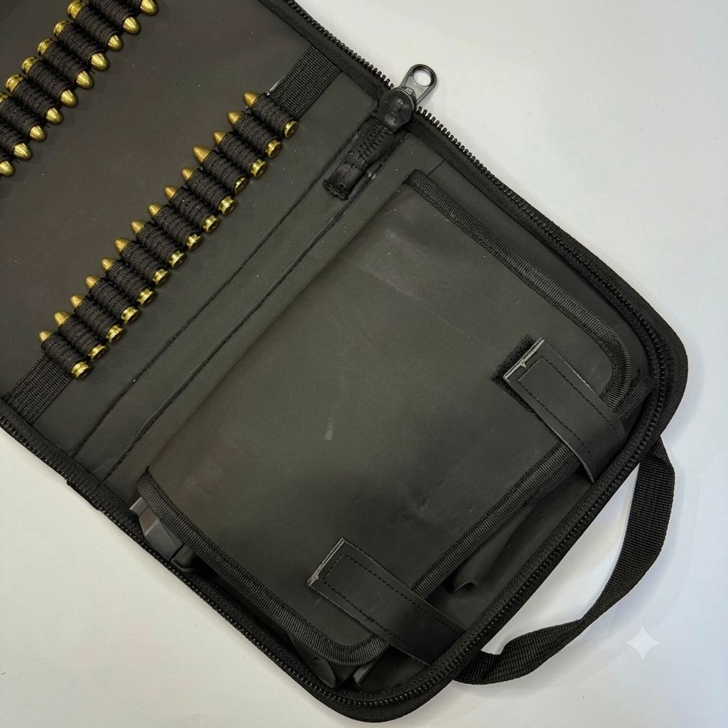 PU Carry Case with Multi Holders & Secure Zip Lock