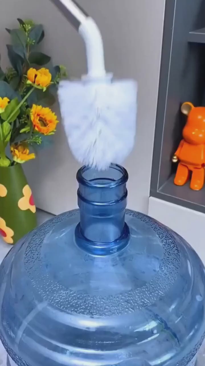 19 Litre Water Bottle Cleaning Brush Adjustable Long Handle 40 to 60cm Deep Cleaning Brush for Gallon Bottles (Random Color)